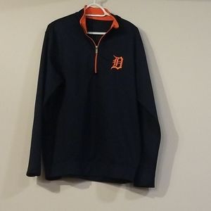 1/4 zip Detroit Tigers sweatshirt